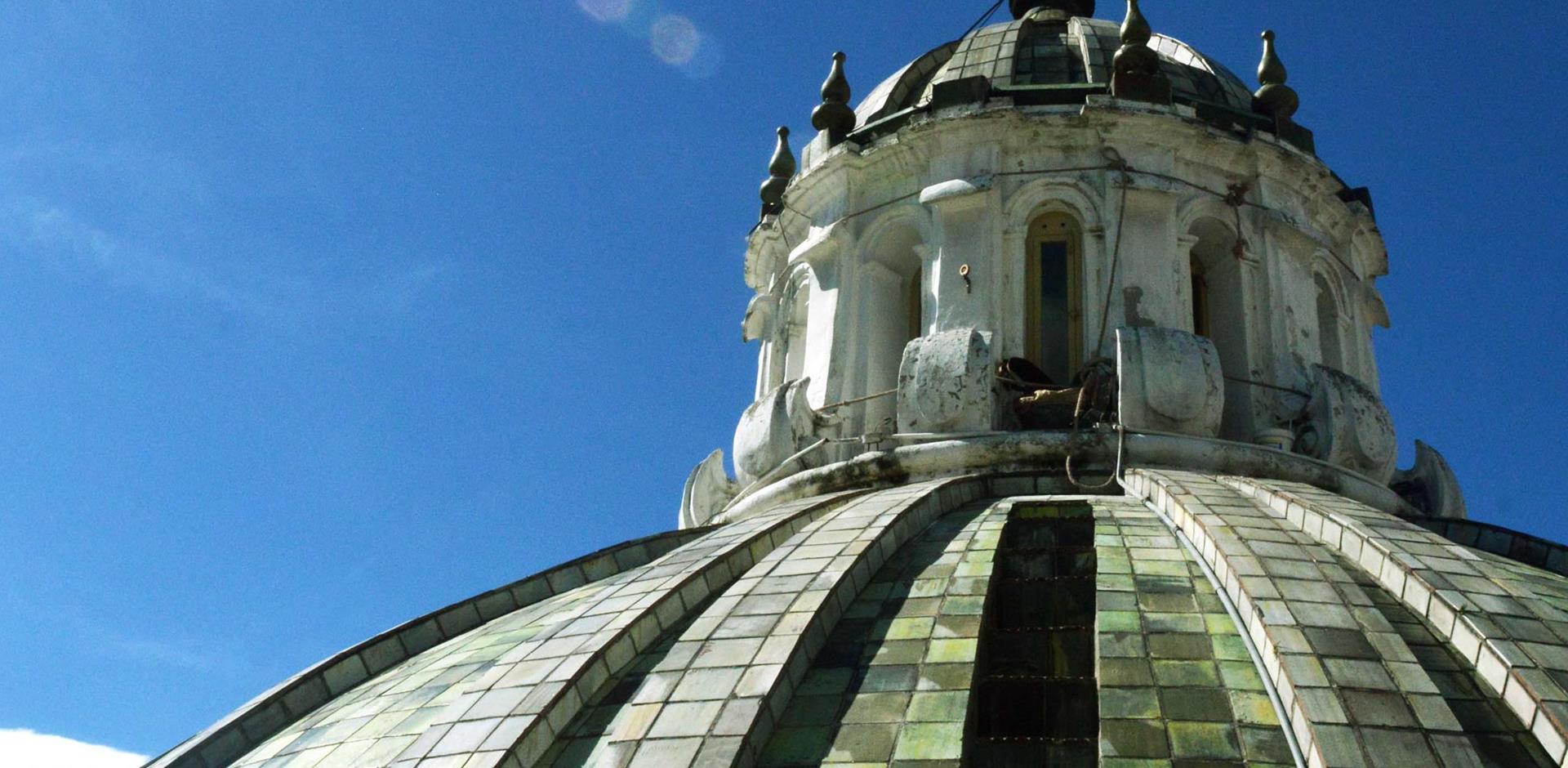 Quito La Compaa Church Roof Domes
