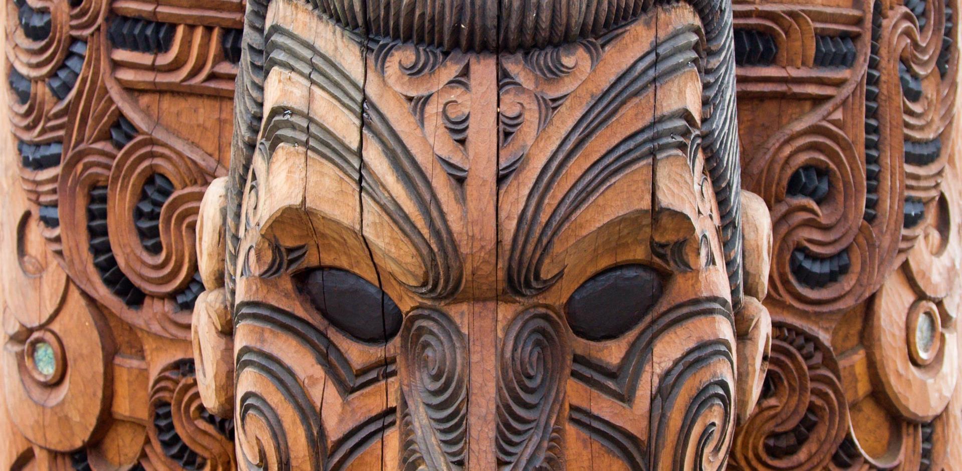 Maori carving, Rotorua, New Zealand