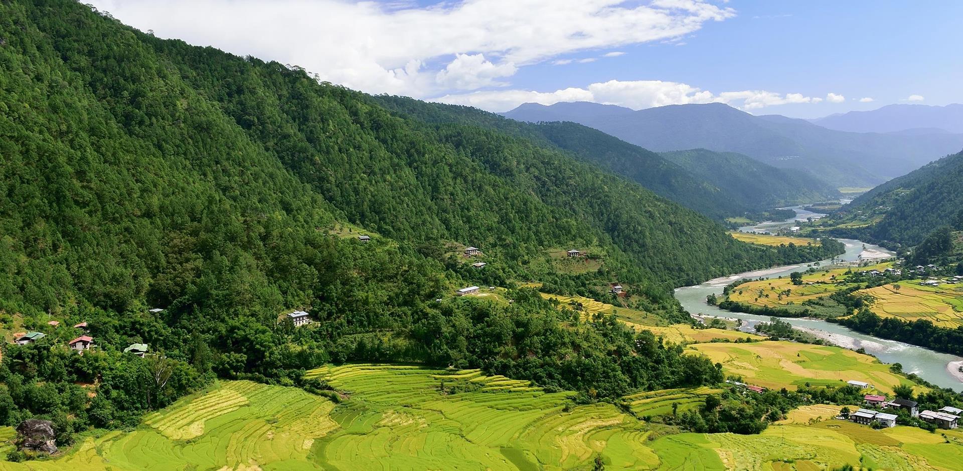 Punakha valley, Bhutan